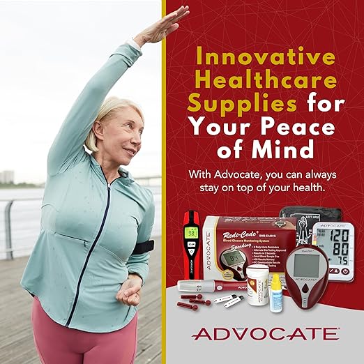 Advocate Lancing Device, Easy-to-Use Lancet Device for Diabetes Testing, Engineered to Reduce Pain, Provides Consistent Blood Samples, Depth Adjustable Lancet Pen, for Diabetics and Caregivers