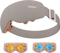 Eye Massager with 2 Level Heat & Cool, 150 Mins Uses, 3 Modes & 14 Vibration Heads, Heated Eye Mask with Bluetooth Music for Migraine, Eye Strain Puffiness and Dry Eye Relief, Eyes Care for Women Men