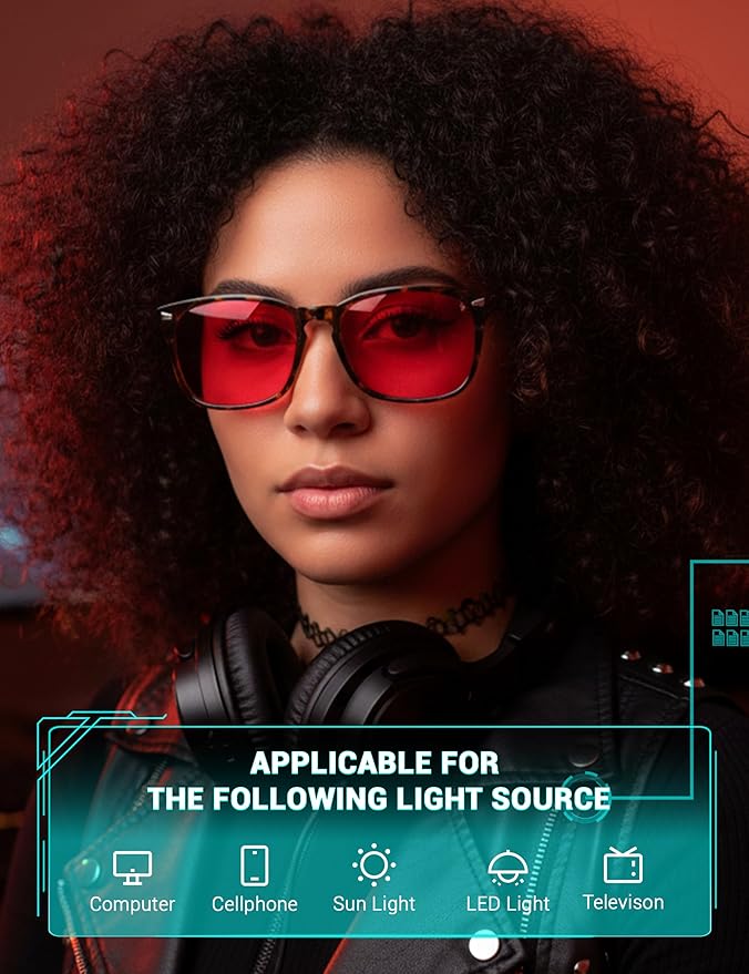 TIJN Blue Light Blocking Glasses for Women Men Clear Frame Square Nerd Eyeglasses Anti Blue Ray Computer Screen Glasses