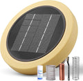 Solar Pool Ionizer for Above Ground, Floating Copper Pool Cleaner Purifier Cuts Chlorine by 85% Works for Pools Up to 40,000 Gal, Swimming Pools Water Cleaner for in-ground Pools and spas (Yellow)