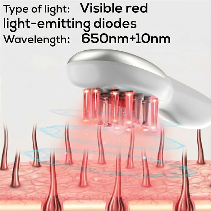 Red Light Therapy for Hair Growth, Scalp Massager Hair Growth Comb,Red Light Comb Devices