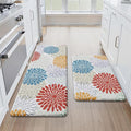 MAYHMYO Kitchen Mats for Floor - Kitchen Anti Fatigue Mat Set of 2 - Non Slip Cushioned Rugs for Standing