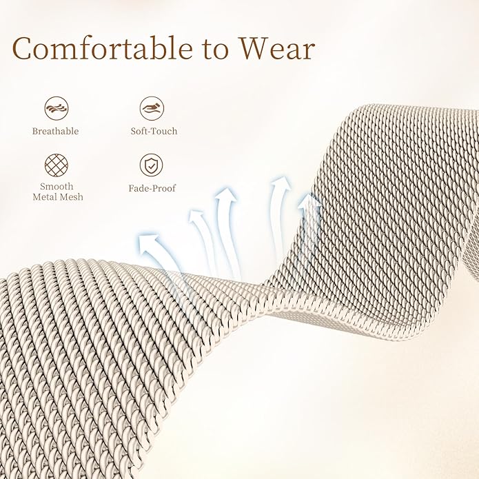 JKD X-Shape Metal Band Compatible with Fitbit Charge 6/ Charge 5 Bands for Women Men, Soft Stainless Steel Mesh Loop Strap Bracelet Wrist Band Replacement for Fitbit Charge 5/ Charge 6 Fitness Tracker