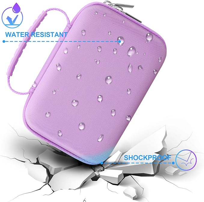 BOVKE Carrying Case for OMRON Evolv Bluetooth Wireless Upper Arm Blood Pressure Monitor, BP7000 One-Piece Design Portable OMRON BP Monitor Storage Bag, Purple