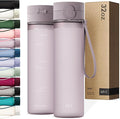 KIVY Slim Water Bottle 32oz with Leakproof Flip Lid [Lightweight & Shatterproof] Fits Backpack & Cupholder for Travel, Sports, School - Tall Gym Water Bottle with Measurements - Dishwasher Safe