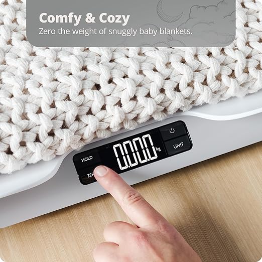 Greater Goods Baby Scale for Weighing Newborns – Digital Infant Scale with Tray, Hold Function for Baby Movement, Accurate Baby Scale for Home Use, 66 lb Capacity