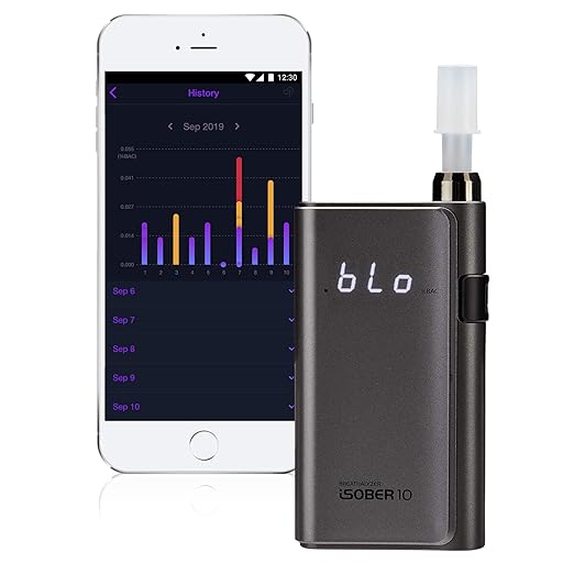 10 Breathalyzer | DOT, NHTSA Compliant Alcohol Tester | Suracell FuelCell Sensor Technology | The Sensor Status Check System Installed