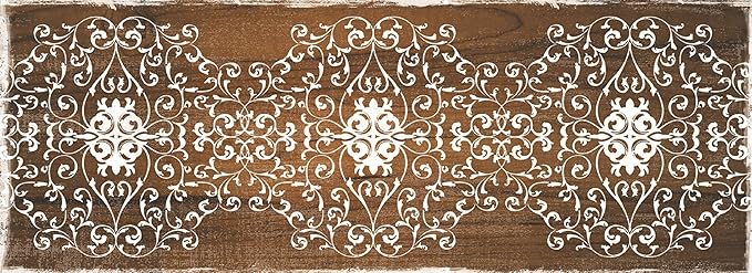 J&V TEXTILES Kitchen Mat Cushioned Anti Fatigue Floor Mat,19.6"x55", Thick Non Slip Waterproof Kitchen Rugs and Mats, Standing Mat for Kitchen,Floor,Home,Office,Desk,Sink,Laundry (Scroll)