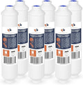 Aquaboon Inline Water Filter for Refrigerator 6-Pack of Inline Post/Carbon Polishing Water Filter Catridge for Reverse Osmosis System Standard Size (Jaco fitting)