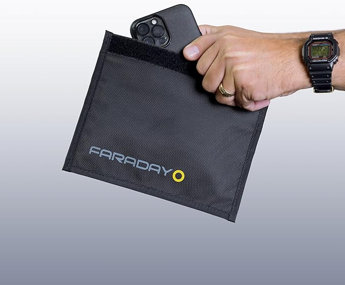 Faraday Defense Non-Window Faraday Bag Jacket for Phones | Fast, Easy Access for Device Shielding - Law Enforcement & Military, Travel & Data Security, Executive Privacy, Anti-Tracking Anti-Hacking…