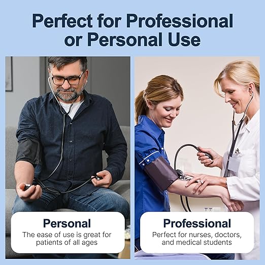 Graham-Field Professional Blood Pressure Kit - Stethoscope, Manual BP Cuff, Sphygmomanometer - Hunter Green