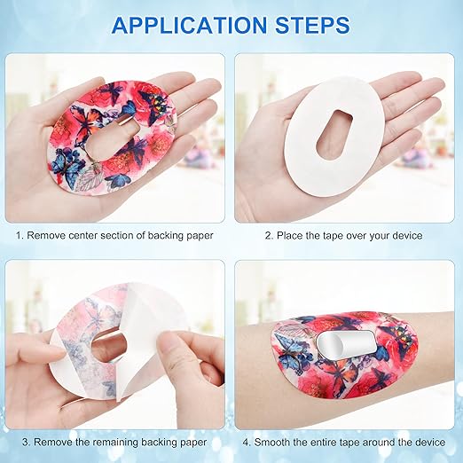 Dexcom G6 Overpatchs 6PCS Waterproof Adhesive Patch for CGM Sensors Hypoallergenic, Breathable & Extended Wear Secure Medical Grade Tape for Diabetes Glucose Monitor