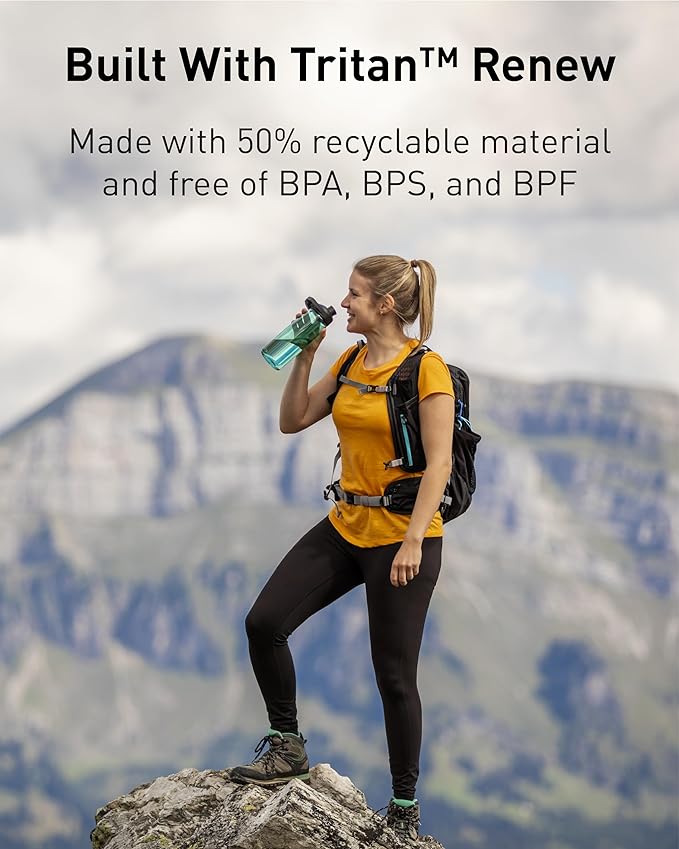 CamelBak Chute Mag BPA Free Water Bottle with Tritan Renew - Magnetic Cap Stows While Drinking
