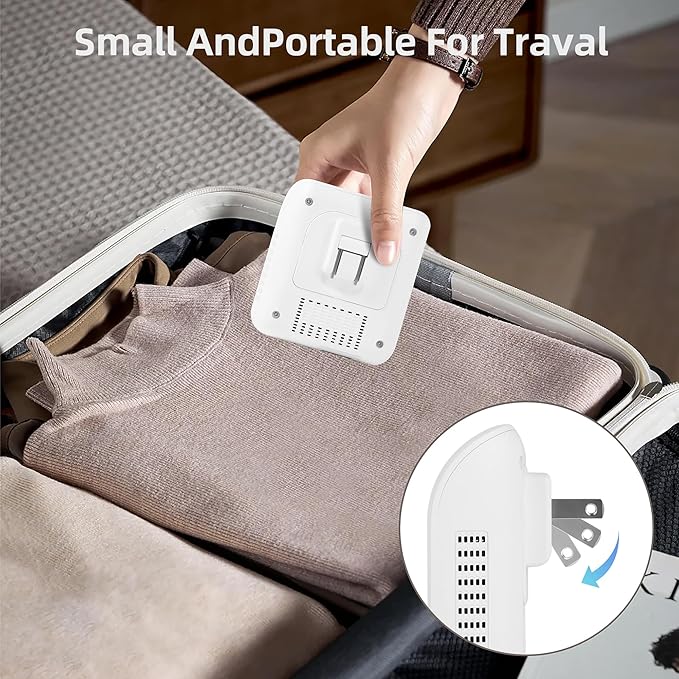 Travel Carbon Monoxide Detectors Plug in Design-4in1, Gas Leak Detector and Natural Gas Detector with Built-in CO Detector, Ideal for Home, Kitchen, RV and Hotel Safety with Real-Time Monitoring