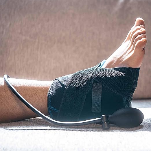 Koprez Foot CryoPump | Reusable Foot Ice Pack Wrap for Ankle, Heel, and Achilles Tendon Pain Relief | Universal Fit with Adjustable Compression Pump | Foot Ice Wrap for Athletes and Active Individuals