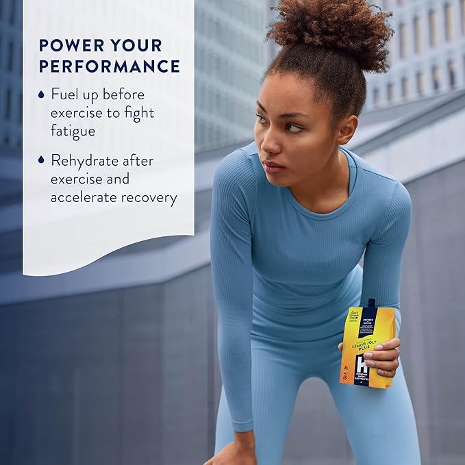 HTWO Plus Molecular Hydrogen Water with Electrolytes, Lemonade Flavor, Sugar Free Hydration Packets, 16.9oz 12 Pack, Energy Sports Drink, Performance & Recovery Support, Alternative to Hydrogenated Tablet - no Prep/Mess, 15 ppm