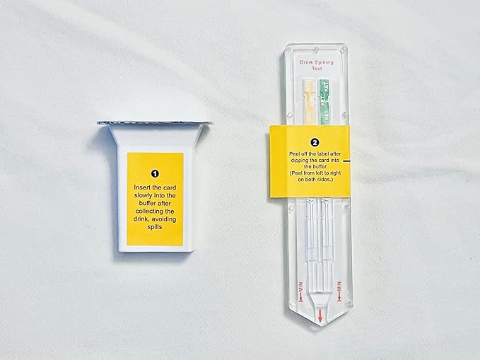 3-in-1 Drink Spike Test Kit - Quickly & Discreetely Test for GHB, Ketamine and Benzodiazepines with Our Simple and Easy-to-Use Kit - Results in 5 Minutes