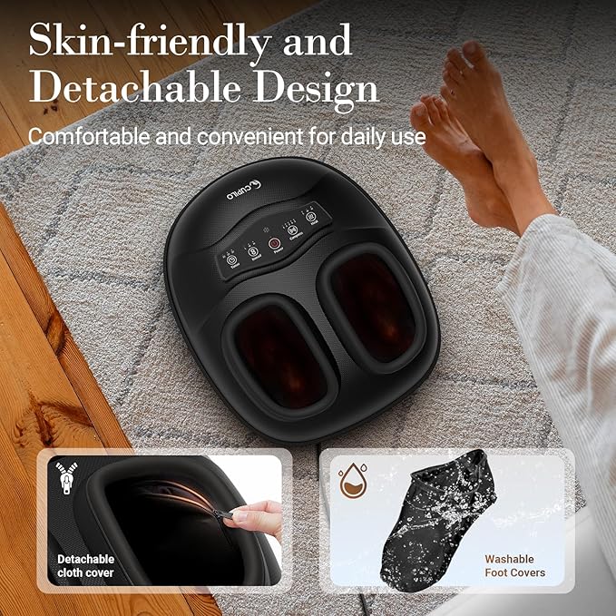Foot Massager for Neuropathy Pain Relief - [2026 New Version] Deep Kneading Feet Massager with App Control for Plantar Fasciitis, Foot Massager with Heat Kneading, Gifts for Women Men