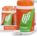 Lift Glucose Fast-Acting Glucose Chewable Energy Tablets, Orange, 50 ct Jar (Pack of 6)
