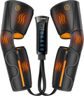 Air Compression Leg Massager with Heat : Calf, Knees & Thigh Recovery Compression System for Pain Relief & Circulation - Sequential Massager with 3 Heat,3 Modes & 6 Intensities for Daily Use