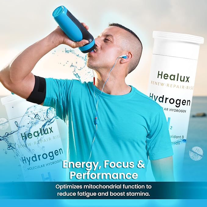 Hydrogen Water Tablets 12 PPM – Molecular H₂ Tablets with Magnesium | h2 tab Lab Tested Antioxidant Support for Energy, Cellular Health, Recovery & Cognitive Function, 30 Count, Raspberry