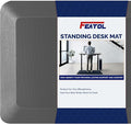 FEATOL Anti Fatigue Mat for Standing, 9/10 Extra Thick Ergonomic Standing Desk Mat, Comfort Memory Foam Standing Mat at Home,Office All Day (20" x 59", Grey, 1PC)