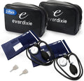 Deluxe Aneroid Sphygmomanometer Blood Pressure Monitor Set – 2-Pack – Adult Cuff, Carrying Case & Calibration Tool – High Contrast Dial for Accurate Readings – Portable & Durable Design – Navy