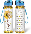 Hyturtle Personalized I Became A Nurse Sunflower 32oz Liter Motivational Water Bottle, Customized Name Tracking Water Bottle Funny Nurse, Gifts For Nurses, Women Coworkers On Birthday, Mother's Day,