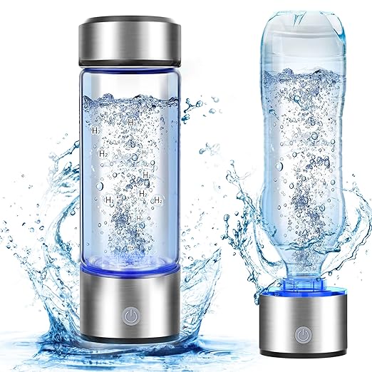 2026 New Hydrogen Water Bottle, 2800PPB in 3Min, SPE PEM Tech, Portable 16OZ, Rechargeable Hydrogen Water Bottle for Travel, Home, Office – Gift for Family & Friends (XR-14)