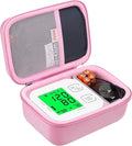 BOVKE Carrying Case for iHealth Track Smart Upper Arm Blood Pressure Monitor, iHealth Bluetooth Blood Pressure Machine Case, Pink