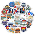 BulbaCraft 100Pcs Colorado Stickers for Water Bottle and Laptop - Colorado Party Supplies & Decorations, Waterproof Vinyl Decals, State Pride and Icon Stickers, Gifts for Women & Men