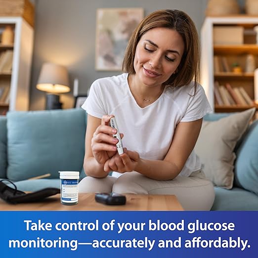 TRUENESS AIR Blood Glucose Meter Bundle - Blood Glucose Monitor, Case, 100 Test Strips, 100 Lancets, Lancing Device - Fast, Easy Testing Supplies for Home Use