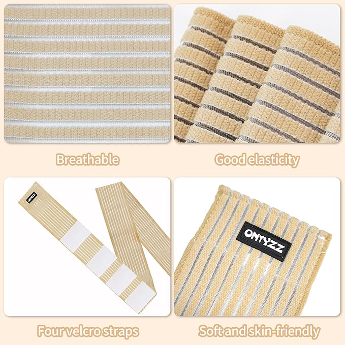 ONTYZZ Adjustable Calf Compression Bandage Support Knee Wraps Elastic Sports Knee Bands for Ankle Elbow Wrist Replacement