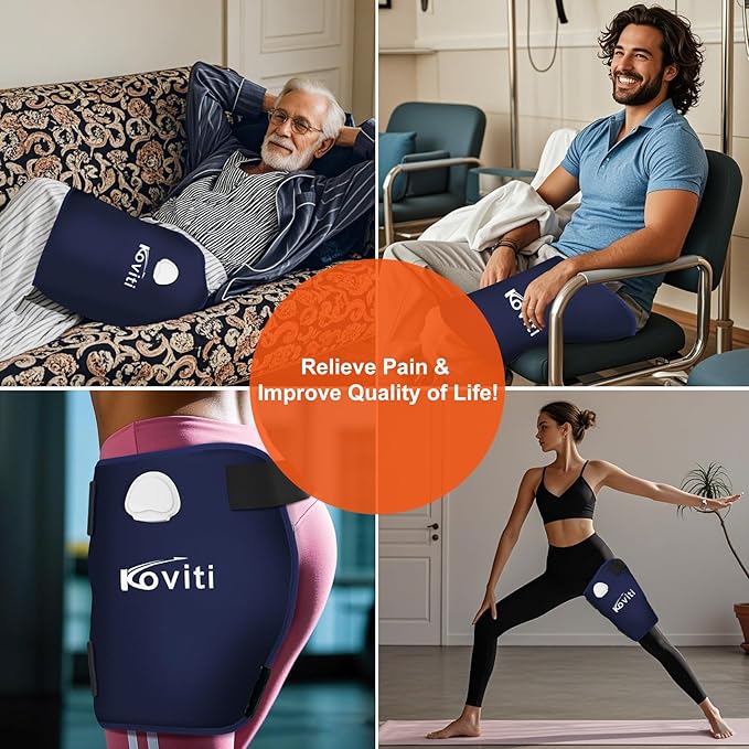 Koviti Hip Heating Pad for Sciatica Pain Relief - Hip Brace, Electric Heat Pad for Lower Back Thigh Buttock, Hot Physical Therapy Gifts for Women Men, Mom, Dad(XL)