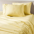 PeachSkinSheets Cooling Bed Sheets for Hot Sleepers - Ultra-Soft Breathable Luxury Microfiber Sheet Set, Moisture-Wicking, Deep Pocket, Oeko-TEX® (Full Size, Buttercream Yellow)