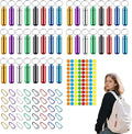 40 Pcs Aluminum Metal Pill Box,Small Portable Pill Case with Keychain Waterproof,Pill Organizer Metal Mini Box Pocket Drug Storage Container for Daily Use Outdoor Camping Travel (Multicolor)