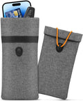 Faraday Bag, RFID Signal Blocking Bag, GPS Car Key Cell Phone Signal FOB Blocker Wallet Shielding Pouch Privacy Protective Case, Car Security Protection, Anti-Theft Pouch, Anti-Tracking Anti-Spying