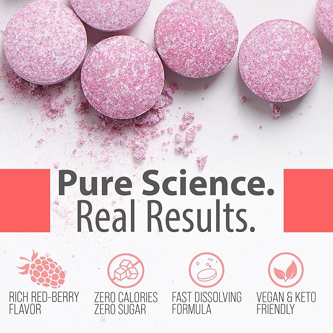 Sugar-Free Molecular Hydrogen Tablets – 60 Count – 12 PPM Hydrogen with Magnesium – Dissolvable Tablets for Clean Hydrogen-Infused Water