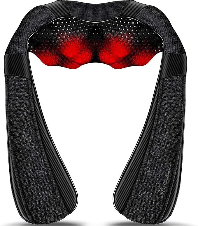 Mothers Day Gifts for Mom Wife Women, Fathers Day Dad Husband Men Gifts, Shiatsu Neck Back and Shoulder Massager with Heat for Pain Relief Deep Tissue, Birthdays, Valentine’s Day, Christmas gift