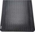 Global Industrial 36" W x 60" L Diamond Plate Ergonomic Anti Fatigue Mat with Beveled Edges, Vinyl Surface & PVC Foam Backing, 15/16" Thick, Black, 3'W x 5'L