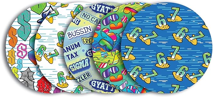 Glucomart Adhesive Patches for Freestyle Libre 3, Lingo, Instinct, Dexcom G7 & Stelo (5 Count) – Strong CGM Patches, Waterproof & Sweatproof, 15-Day+ Hypoallergenic Overpatch (Rizz)
