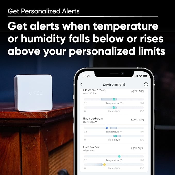 Wyze Climate Sensor (3-Pack) Wyze Sense Hub required