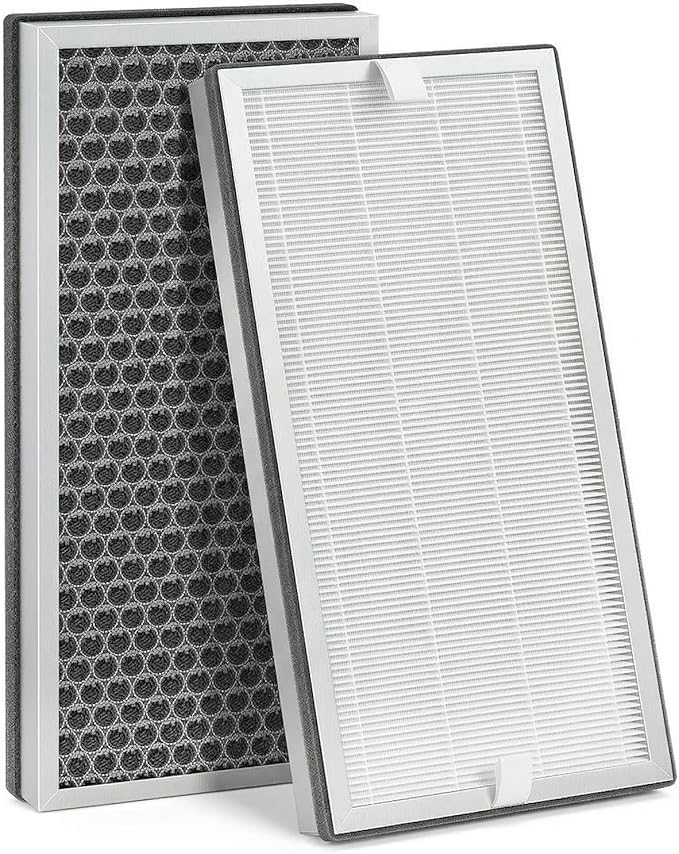 Replacement Filter Compatible with Medify MA-40 Air Purifier, 3-in-1 H13 True HEPA Filter with Activated Carbon, Replaces Part ME-40 / MA-40-E1 (2 Pack)