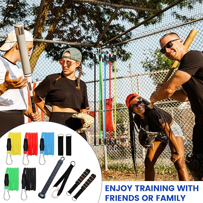 Baseball Resistance Trainer,Training Aid for Baseball Softball Pitchers,Interchangeable Grips to Build Arm Strength,Arm Bands for Baseball Players,Baseball Throwing Trainer,Great to Warm-Up