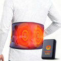 10000mAh Cordless Heating Pad for Back Pain Relief, Rechargeable Lower Back Massager with 3 Heat &Timer, 5 Vibration Portable Wearable Heating Pad for Cramps, Gifts for Women Men Mom Dad Mother Father