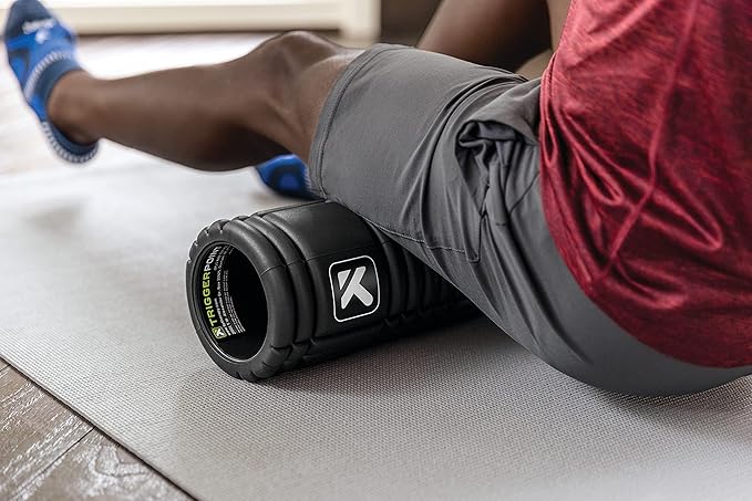 TriggerPoint Grid 1.0 Foam Roller - 13" Multi-Density Massage Roller for Deep Tissue & Muscle Recovery - Relieves Tight, Sore Muscles & Kinks, Improves Mobility & Circulation - Targets Key Body Parts