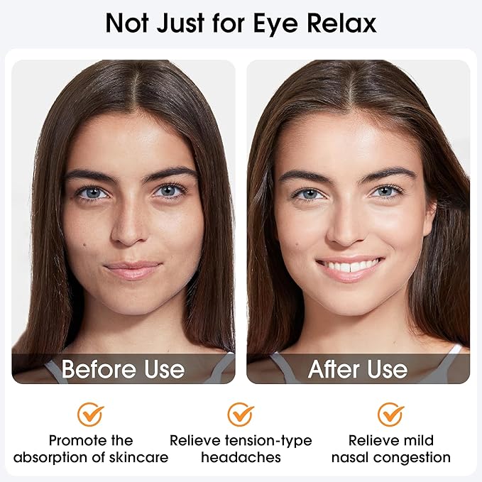 EASICUTI Heated Eye Mask, Cordless Warm Eye Compress for Dry Eyes Blepharitis Stye Treatment Eye Relief Improve Sleep, 4-Level Temperature & Timer, Washable Eye Heating Pad for Sleeping, Travel, Grey