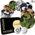 Libre 3 Sensor Covers Waterproof Camo, 20-Pack Amolyfe Adhesive Patch for Freestyle Libre 3 & Plus, Bump-Proof with 2 Hard Caps and Tin Case, Breathable 14-Day CGM Protection (Camo)