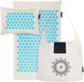 ProsourceFit Ki Acupressure Mat and Pillow Set with 100% Natural Linen for Back/Neck Pain Relief and Muscle Relaxation
