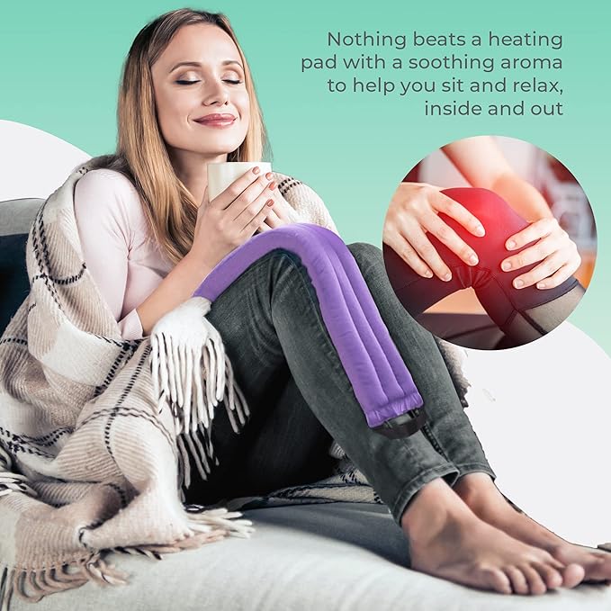 Microwavable Heating Pads for Lower Back, Neck, and Shoulder Pain Relief - Moist Microwave Heating Pad for Muscles and Joints - Microwave Hot Pack Heat Pad for Cramps -3 Pack Purple-Lavender Scent